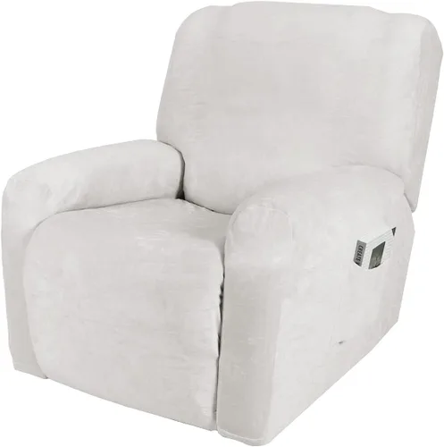 Vista 23 de IMYOGI Fundas para sofá de alta elasticidad de terciopelo para sofá reclinable de 1, 2 y 3 plazas, protector de muebles con parte inferior elástica