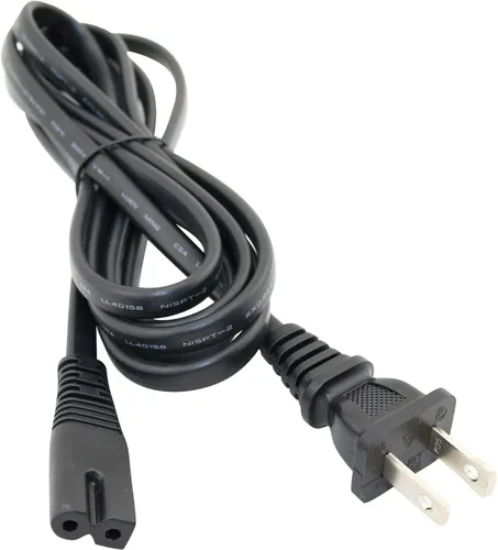 Vista 3 de MaxLLTo Cable de alimentación de CA polarizado negro de 2 clavijas de 6 pies para sistemas de altavoces Bose