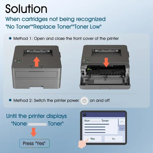 Vista 6 de TN830XL TN830 TN 830XL 830 Tóner para impresora Brother DCP-L2640DW HL-L2460DW Reemplazo para Brother TN830 XL/V/R 830 XL TN-830XL Cartucho