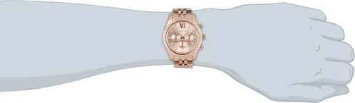 Vista 2 de Michael Kors Lexington Cronógrafo Rose Dial Rose Dorado Mens Reloj MK8319