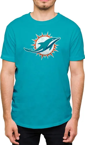 Vista 23 de Hybrid Sports NFL - Distressed Team Logo - Officially Licensed Adult Short Sleeve Fan Tee for Men & Women