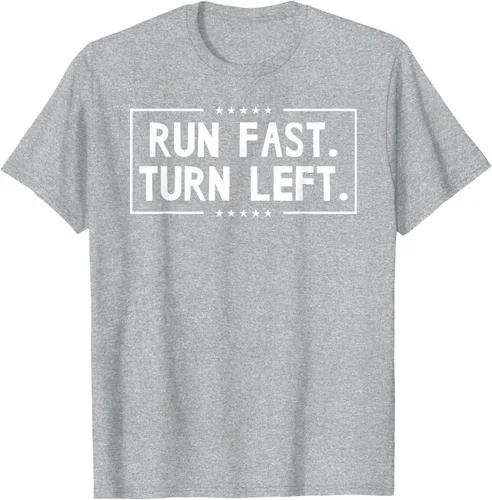 Vista 35 de Run Fast Turn Left - Camiseta para correr de pista y campo