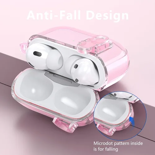 Vista 5 de VISOOM Paquete de 2 fundas para Apple Airpods Pro 1 2 fundas para mujer