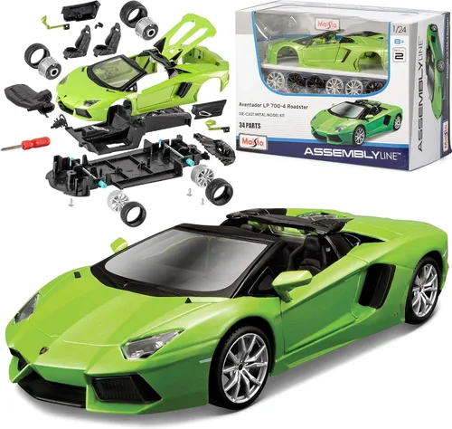 Vista 2 de Maqueta de auto Lamborghini Aventador Die Cast, de Maisto (escala 1:24)