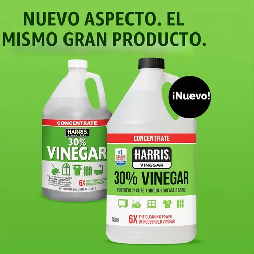 Vista 2 de HARRIS 30% vinagre concentrado extra fuerte — Limpiador multiusos para el hogar, jardín y patio