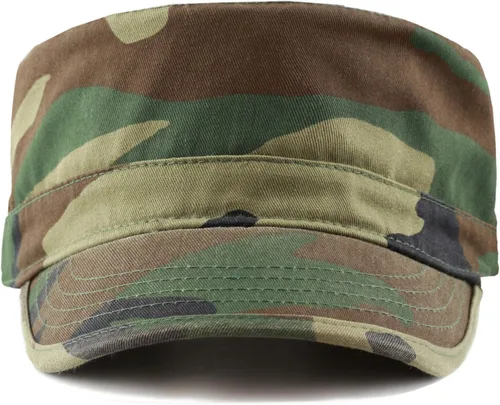 Vista 45 de The Hat Depot Cadet Military Army - Gorra de béisbol de algodón lavado con teñido anudado y algodón lavado básico y desgastado, gorra de algodón