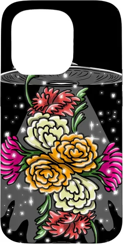 Vista 14 de Alien Floral UFO Girly Extraterrestrial Space Lover - Funda de regalo para iPhone 17