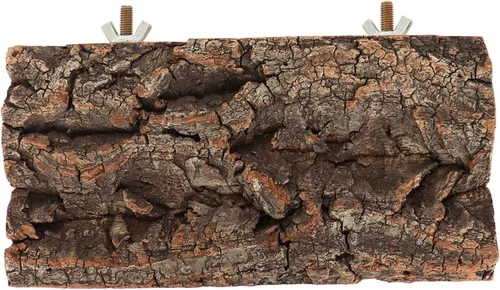 Vista 6 de Dnoifne Tablero de asiento de corcho, soporte de madera natural para loros, pájaros y pájaros, jaula de madera natural, accesorios para loros