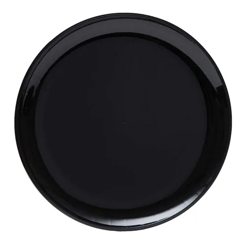 Vista 2 de CaterLine - Bandeja rectangular de plástico pesado, 14 x 10 pulgadas, color negro (25 unidades)