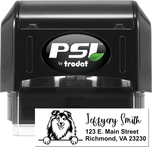 Vista 149 de American Bulldog Stamp Duo, Custom Return Address for Dog Lovers, Personalized Mail Mark for Letters and Cards