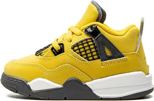 Vista 42 de Nike Jordan 4 Retro - Tenis para hombre, talla Beige/Rojo/Verde