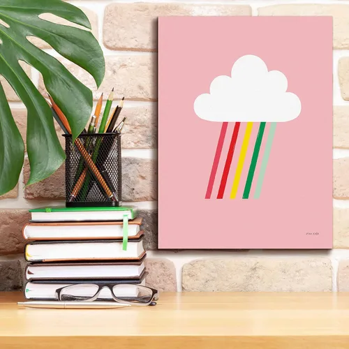 Vista 3 de Epic Graffiti 'Rainbow Rays I' by Ann Kelle Designs, Canvas Wall Art, 12"x16