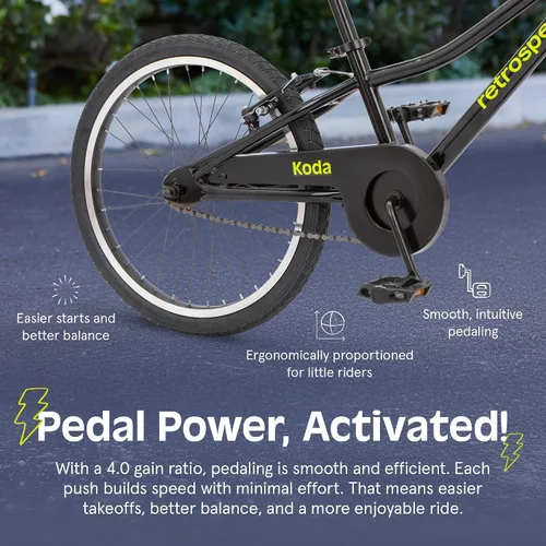 Vista 5 de Retrospec Koda Plus Kids Bike for Boys & Girls Ages 6-8 Years - Children's Bicycle, Adjustable Seat & Handlebars