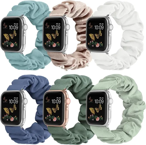 Vista 22 de Recoppa - Correa elástica compatible con Apple Watch de 1.49, 1.61, 1.65, 1.57, 1.73 y 1.77 pulgadas, con bonito estampado, banda elástica