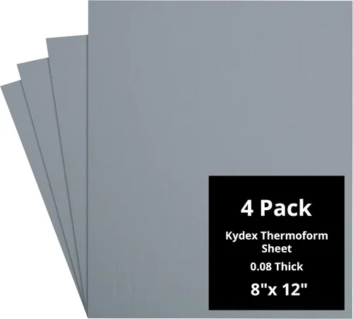 Vista 117 de Kydex Sheets - Solid Color DIY Kit for Crafting Holsters, Sheaths, and Mag Pouches - (8x8, 8x12, 12x12), Premium Thermoform Sheets - Thick, Durable