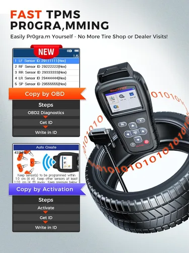 Vista 5 de Autel MaxiTPMS TS408S, herramienta de reaprendizaje TPMS 2026 funciona como TS501 PRO TS508WIF MK808S-TS MP900TS, OBD II Pr0gramming para Autel