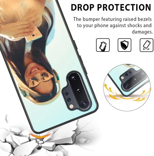 Vista 4 de Funda de 5 piezas compatible con Samsung Galaxy Note 10 Plus sublimación en blanco imprimible DIY con TPU suave antideslizante + funda protectora