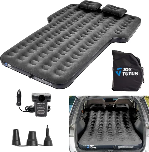 Vista 15 de JOYTUTUS Colchón de aire para SUV, cama de campamento 3.0 engrosada para automóvil, camping, colchón inflable, antifugas, con 2 almohadas y bomba