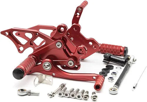 Vista 7 de PROCNC Billet Juego de estriberas traseras para motocicleta, reposapiés totalmente ajustables, apto para YZF R25 R3 2014-2021 MT-25 MT-03 MT25 MT03