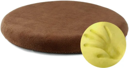 Vista 10 de Sigmat Cojín de asiento de espuma viscoelástica antideslizante suave cojín redondo para silla de 13 pulgadas, color negro