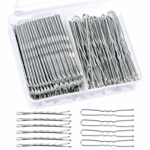 Vista 8 de Teenitor 100 alfileres negros Bobby, alfileres de pelo negros, horquillas para el cabello para mujeres y niñas de 2 pulgadas