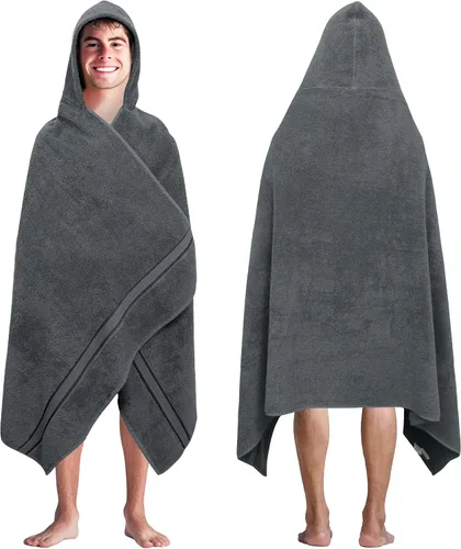 Vista 16 de Cotton Craft colección juego de 2 piezas ultra suaves, tamaño grande, 100% algodón, toalla de baño Oversized 35x70 inches Black Bath Sheet Towel