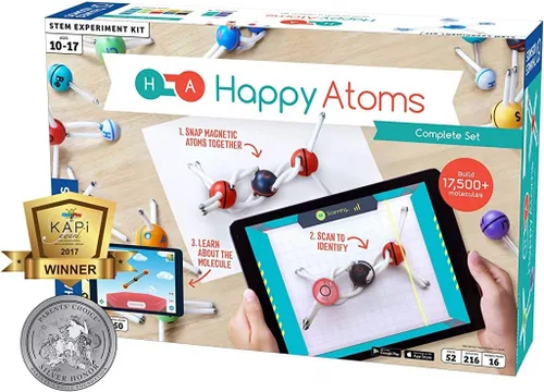 Vista 9 de Happy Atoms Magnetic Molecular Modeling Educator Classroom Bundle 5 juegos de 50 átomos Crea 17, 593 moléculas 216 actividades Plan