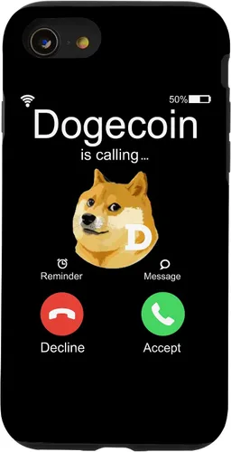 Vista 8 de iPhone 12 mini Dogecoin is Calling Funny Crypto Doge Coin Dog Meme Estuche de regalo