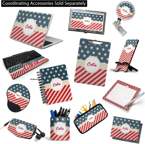 Vista 6 de Carpeta personalizada de 3 anillas con estrellas y rayas, 1 pulgada