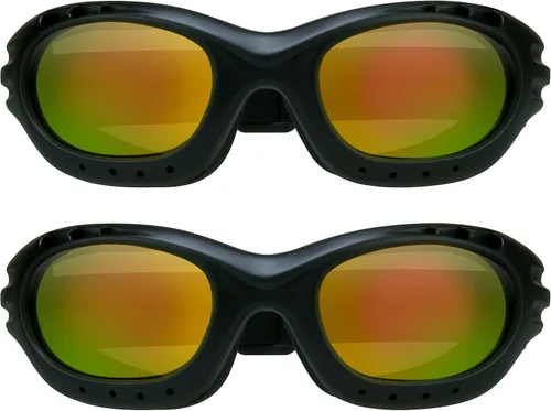 Vista 16 de Bikershades Gafas de Seguridad para Motocicleta para Hombre y Mujer. Lentes Polarizadas, Humo, Azul Espejado u Naranja, Lentes Amarillos