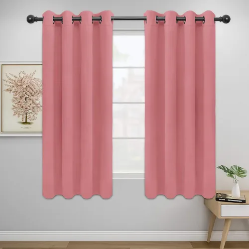 Vista 283 de Easy-Going - Cortinas opacas para dormitorio, aislamiento térmico sólido con ojales, cortinas de ventana para reducción de ruido, cortinas