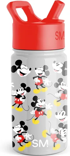 Vista 47 de Simple Modern Kids Summit - Botella de agua con tapa con pajilla, vaso de acero inoxidable de 14 onzas con aislamiento para niñas, para la escuela