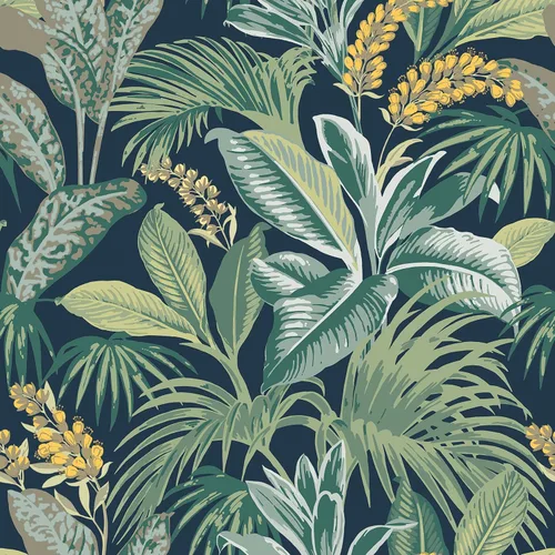 Vista 9 de Tempaper Papel tapiz extraíble de palmera habana botánica rosa, 20.5 pulgadas x 16.5 pies, fabricado en los Estados Unidos