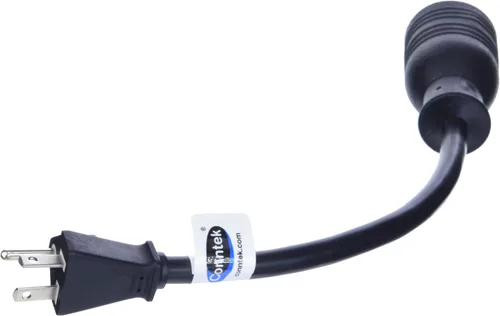 Vista 3 de Conntek 1F520L520 1 pie NEMA 5-20P 20-Amp 125-voltios Enchufe a conector hembra de bloqueo de 20Amp 125V L5-20R