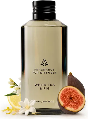 Vista 7 de AromaPlan Hotel Scents White Tea & Thyme, 5 onzas líquidas (5.0 fl oz), aceite difusor de aroma y fragancia de hotel de lujo para el hogar, aceite
