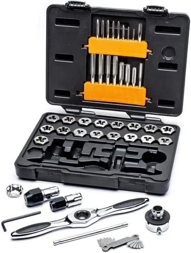 Vista 9 de GEARWRENCH Juego de 5 piezas de herramientas de roscar con trinquete y terraja - 3880