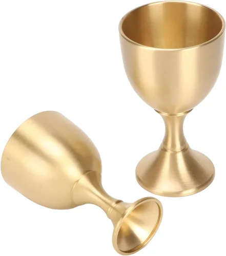 Vista 6 de Copa de vino Cáliz Latón Vintage Hecho a mano Rey Real Fantasía Real Vasos en relieve Copa Boda Gótica con Embalaje Clásico Copas Vintage Rey Arturo