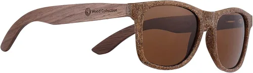 Vista 2 de SKADINO - Lentes de sol de bambú hechos a mano con cristales polarizados para hombres y mujeres