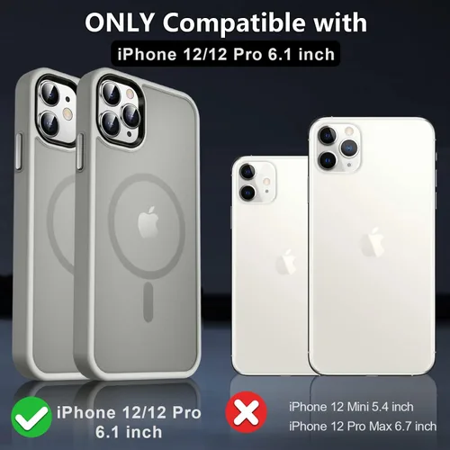 Vista 431 de MOCCA - Funda magnética resistente para iPhone XR de 6.1 pulgadas, compatible con MagSafe, funda con protección contra caídas de grado militar