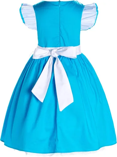Vista 6 de Little Girls Princess Costume For Birthday Party With Headband