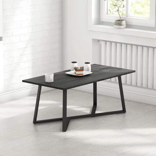 Vista 9 de FUSHIAIPTC Patas de metal para mesa auxiliar, base geométrica resistente de 18 pulgadas para muebles de mesa, patas para mesitas de noche, mesa