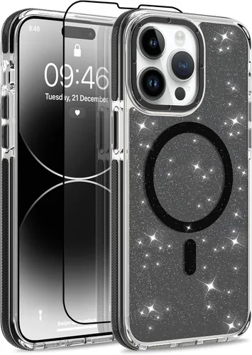 Vista 166 de Funda magnética para Google Pixel 10 Pro XL [compatible con Magsafe] [bonito diseño fluorescente de moda] a prueba de golpes, delgada, translúcida
