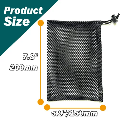 Vista 13 de SAEBEL Bolsas de malla con cordón duradero para pelota de golf, pickleball, tenis, béisbol, gimnasio, equipo de natación
