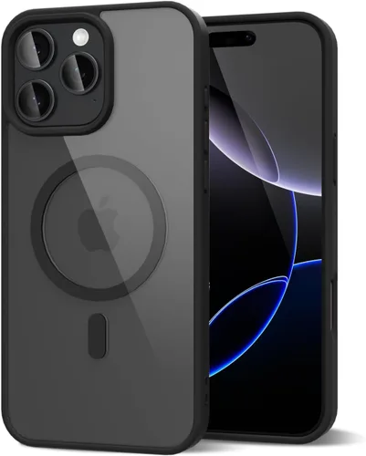 Vista 109 de oakxco Funda magnética transparente compatible con Magsafe, bonita funda delgada y transparente de poliuretano termoplástico no amarillenta, carcasa