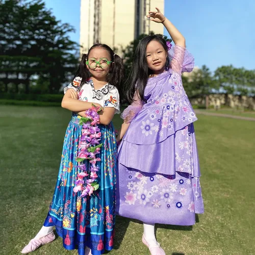 Vista 6 de Disfraz de Mirabel para niños, disfraz de princesa mágica Isabela, vestido de fiesta de Halloween