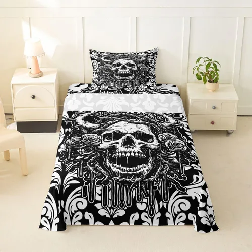 Vista 59 de Erosebridal Juego de sábanas con diseño de gato tamaño individual, sábana encimera Kawaii Garfield para niños y niñas, sábanas con huellas de patas