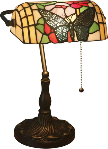 Vista 42 de Lámpara de escritorio Bankers Lámpara, Vintage, Mesa, Lámparas de noche, Lectura para Oficina de Estudio, Base de Aleación, W11 H15, Barroco Verde