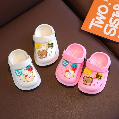 Vista 2 de Zuecos para niños y niñas, zapatos de jardín, sandalias clásicas de dibujos animados, sandalias de playa, zapatos de agua, pantuflas de verano