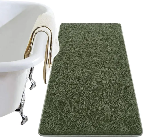 Vista 97 de LOCHAS - Alfombra de baño de lujo lanuda de 24 x 17 pulgadas, color beige