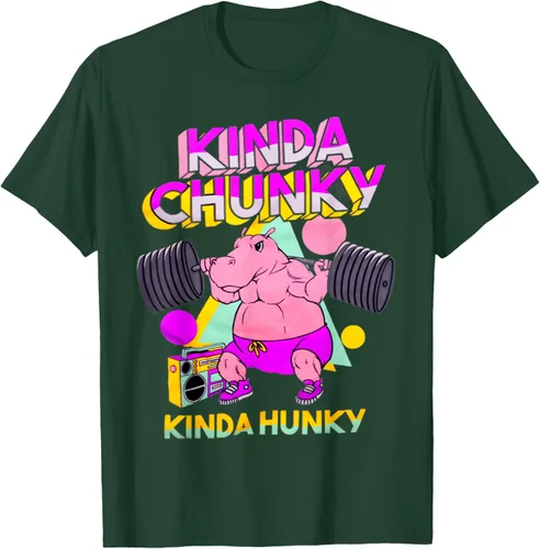 Vista 89 de Kinda Chunky Kinda Hunky, camiseta de gimnasio para culturismo, Negro